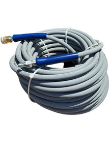 Pressure-Pro AHS290 3/8 in. x 150 ft. 4200 PSI, Gray Pressure Washer Replacement Hose, Non-Marking with Quick Disconnects