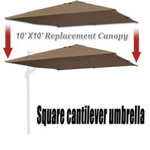KGPGNYMYHA Square Umbrella Canopy 8' Cantilever Patio Umbrella Top Cover Replacement Offset Umbrella Cloth For Market Umbrella(Green,4x3m (13x9.8ft))