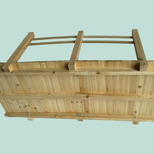 Relaxdays Garden Bridge with railing, fir, for garden pond, HxWxD: 55 x 150 x 67 cm, 150 kg, wooden, natural