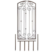 H Potter Garden Trellis 32" W x 6' Tall, Heavy Duty Iron Freestanding