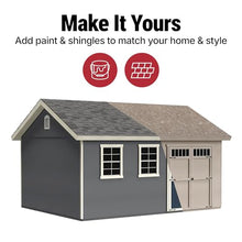 Handy Home Products Beachwood 10x12 Do-it-Yourself Wooden Storage Shed- Does not Include Floor kit, Paint, or Roofing Shingles