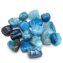 Blue Striped Stone Crystal Specimen