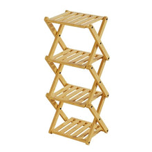 UNYQBFKM Plant Stand Indoor Corner Plant Stand 2/3/4 Tier Plant Shelf Plant Table Bamboo Plant Stand Foldable Planter Holder Flower Stand Display Rack,B-19*23*54cm