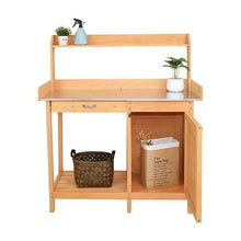 Potting Bench, Potting Table Tool Chests & Cabinets Garden Workbench 112 x 46 x 125 cm L x W x H Work Station Table