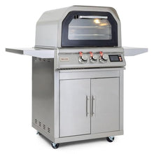Blaze 26-Inch Freestanding Natural Gas Outdoor Pizza Oven W/Rotisserie & Cart - BLZ-26-PZOVN-NG