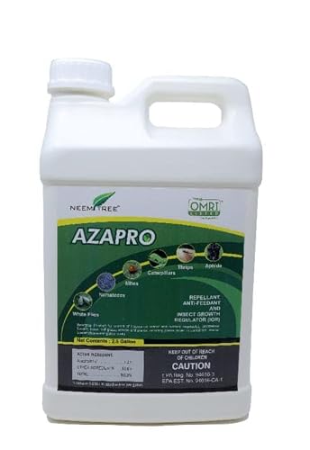 NeemTree Organics Azapro - Botanical Insecticide - Pest Management and Growth Control Concentrate for Organic Gardening (2.5 Gallon)