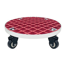 QUANGJN Plant Caddy with Wheels Heavy Duty,440Lb Capacity, Rolling Plant Stand, Planter Caddies Round Large Flower Pot Mover Plant Dolly Holder Planter Trolley Cas,Red-51cm/20in