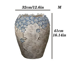 Planting Pot Garden Outdoor Plant Containers Planters Retro Creative Decorative Flower Pots Patio Balcony High Flower Pots with Drainage Holes Indoor Plant Pot (Color : M)