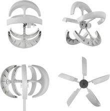 AityBuy 12v 24v Wind Turbine Generators,Portable Vertical Wind Power Turbine Generator,5 Blade Wind Generator Kit with Controller,3 Phase Ac Permanent Magnet Generator 12V-4000W