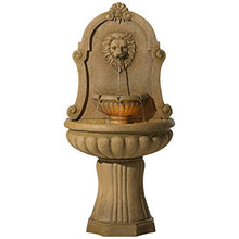 Royal Savanna Lion 58" High Indoor - Outdoor Floor Large Fountain