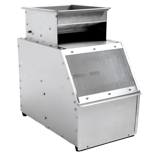 KEULEN Bird Feed Blown Shell Splitter, Grain Impurities Removing Winnowing Machine, Adjustable Speed Fan, 60-80 Kg/Hour, Bird Food Grain Shell Blower, for Small Rice/Foxtail Millet/Sorghum/Corn/Grain