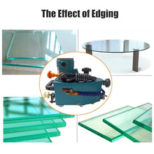 Vdniduir Electric Glass Edging Machine,Portable Glass Straight Round Bevel Edger,for Marble Stone Tile