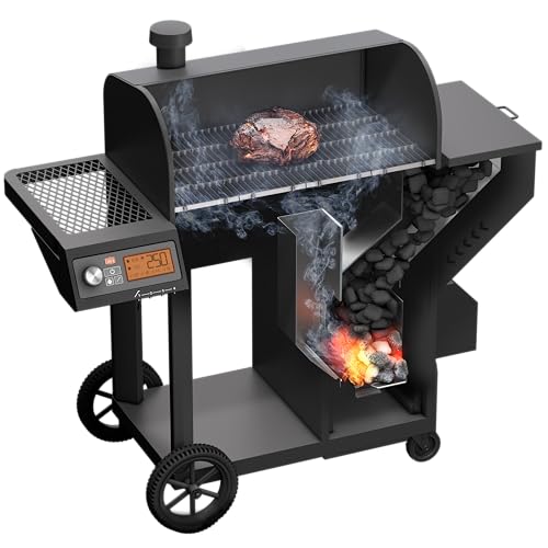 Oklahoma Joe's Tahoma Auto-Feed Charcoal 900 Smoker and Grill Black