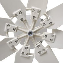 Wind Turbine Generator Kit, 8 Blades 5000W Solar Wind Power Generator 12V 24V 48V Windmill Generator with Wind Controller for Cabins Or Home(White),48v