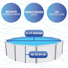 Blue Wave Canyon 27-ft Round Heavy Gauge Overlap Liner - 48/54-in