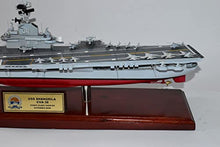 Squadron Nostalgia LLC USS Shangri-La CVA-38 Aircraft Carrier Model Essex Class Mahogany 24 Inch Multicolor