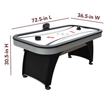 Hathaway Silverstreak Air Hockey Game Table Black