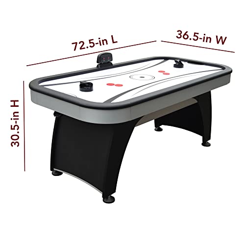 Hathaway Silverstreak Air Hockey Game Table Black