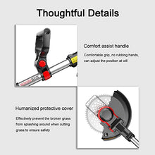 Electric Lawn Mower, Home Small Walk-Behind Lawn Mower with 3 Styles Blades 9000mA Battery Rechargeable Portable Weeder for Garden Lawn Shrub Trimming