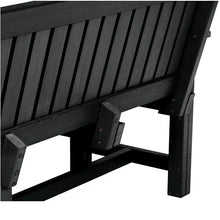 Sequoia Professional Commercial Grade Exeter 6 Foot Garden Bench Black
