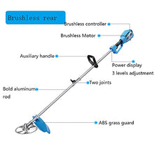 Wired Brushless Battery Electric Lawn Mower Rechargeable Small Household Lawn Mower Handheld Piggyback Battery Lawn Mower E zhengzilu