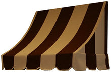 Awntech 8-Feet Nantucket Window/Entry Awning, 31-Inch Height by 24-Inch Diameter, Brown/Tan