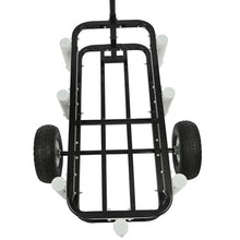 Lortix Heavy Duty Fishing Cart with Large Wheels & 7 Rod Holders - Versatile Outdoor Freestanding Cart for Travel, Camping, Shopping, Sports & Fishing Activities