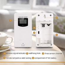 JDXQBLD Weather Station, Professional Home Meteorological Weather Station, Indoor Outdoor Digital Thermometer Hygrometer, with Large LCD Screen, Outdoor Sensor, Weather
