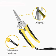 MVNOIRE Garden Scissors Hand Tools Cutter Pruner Shears For Yard Seedlings Orchard Pruning Branches Flowers