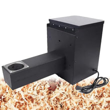 Wlikoci Electric Pellet BBQ Smoker Hopper, Intelligent Digital Temperature Controller Wood Pellet Smoker Grill Part for Grill, Bake, Roast & Braise, 360° Even Heat Distribution