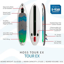 Hala Hoss Tour EX Inflatable Stand-Up Paddle Board (SUP) Green/Blue