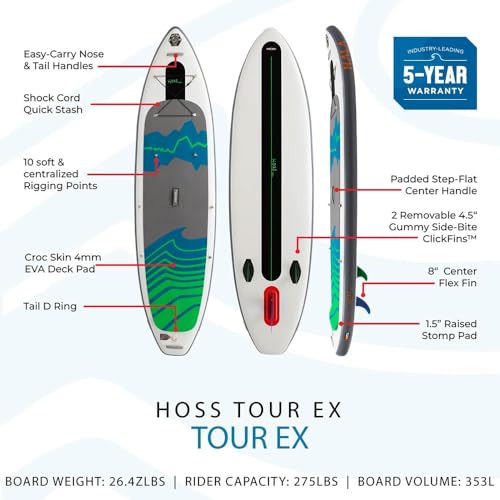 Hala Hoss Tour EX Inflatable Stand-Up Paddle Board (SUP) Green/Blue