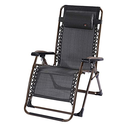 Renovation House Chairs Zero Gravity Chair Large Portable Patio Recliners Adjustable Folding Chair with Cup Holder for Poolside Outdoor Yard Beach Durable (Color : 1002)