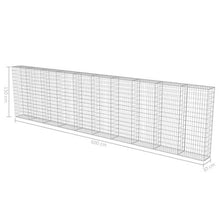 YITHOPI Gabion Wall with Covers Galvanized Steel for Outdoor Garden Edging Cage Walls Panels236 x11.8"x59"-Fast delivedging Cage Wallsed