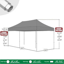 Eurmax USA Pro 10x20 Pop Up Canopy Tent,Aluminum Frame,Kelly Green