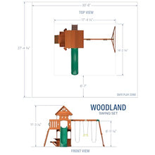 Backyard Discovery Woodland Cedar Playset Swing Set Brown