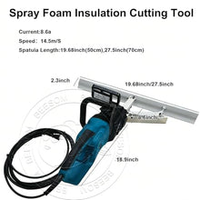 DHMYYXGS 27.5in Foam Planer Insulation Trimmer Spray Foam Cutter 1800W 14.5m/s Fast Trimming for Open/Closed Cell Foam Wall Prep 500MM-Closedcell