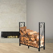 WXPWAMZ Firewood Rack Firewood Racks 43In Height Log Rack With Legs - Heavy Duty Metal Iron Firewood Rack - For Wood Stove Fireplace Back Porch Balcony Living Room -Easy To Put