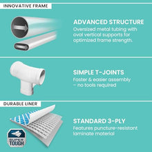 INTEX Prism Frame 18ft x 48in Round Above Ground Swimming Pool Set w/Pump