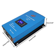 Marsrock 1000W Wind Grid Tie Inverter with Limiter, Pure Sine Wave Inverter Converts 22-60V DC to 110V/240V AC (Auto-Match),Perfectly Compatible with Home Wind Power Systems