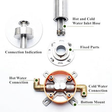 MKLFBY Free-Standing Outdoor Shower, Portable Outside Shower Station Fixture with Shower Head, Great for Camping, Pool Area, Beach House (Small Nozzle)