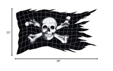 Jolly Roger Flag (22" x 36") Ceramic Swimming Pool Mosaic