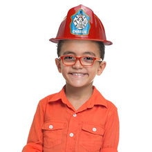 Kenco Kids Customizable Plastic Firefighter Hats Red