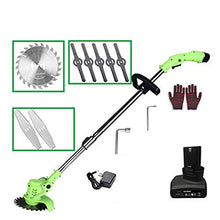 AMYYTL Cordless Grass Strimmer Electric Lawn Mower, Small Household ELD Lithium Battery Lawn Mower Rechargeable Multifunctional Weeding Artifact for Garden Lawn Outdoor Gardening,D