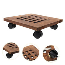 YYBOES 1pc Flower Pot Tray Plant Pots Indoor Square Tray Flower Pots Outdoor Flowers Plants Exterior Round Wooden Trays Coaster Holder Bottom Bracket Hollow Plastic