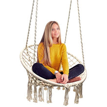 ONMYJFD Hammock Chair Macrame Swing