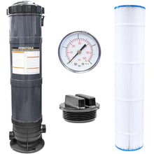 SWIMLINE HYDROTOOLS Above-Ground Pool Cartridge Tank & Replacement Filter Element - 100 Sq. Ft. High-Performance Filtration Sure-Flo System, Pump or Base Not Included