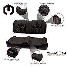 MODZ FS1 Custom Golf Cart Front Seat for Club Car Black Double Diamond