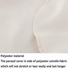 MXJCKSOQ Beige Parasol Replacement Canopy 2.5m/2.7m/3.5m 6/8 Ribs Garden Umbrella Cover Fabric for Yard Beach Outdoor Use - Easy Install,Lake Blue-4.0m/8-ribs
