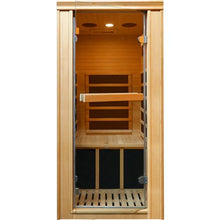 Daleyzay Indoor Infrared Sauna 1-Person Hemlock Wood Natural